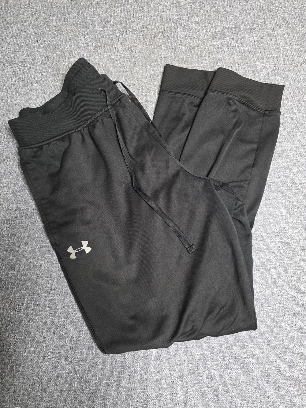 Under Armour Mens Black Fleece Loose Fit Jogger Sweatpants Size Large L